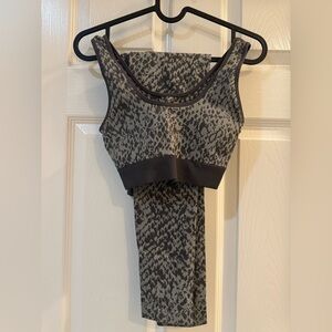 OFFLINE by Aerie Snakeskin Legging Set – Sports Bra (S)+ High Rise Leggings (XS)